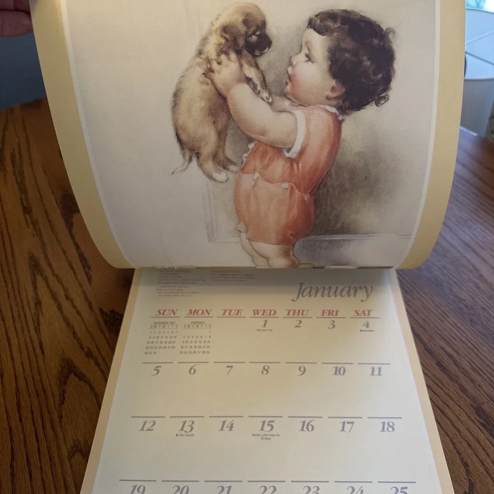 Bessie Pease Gutmann Calendar Lot 1992 1993 Vintage Art Multi Good Illustrations